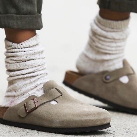Birkenstock | Shoes | Mens Birkenstock Boston Taupe Clog Sandals | Poshmark